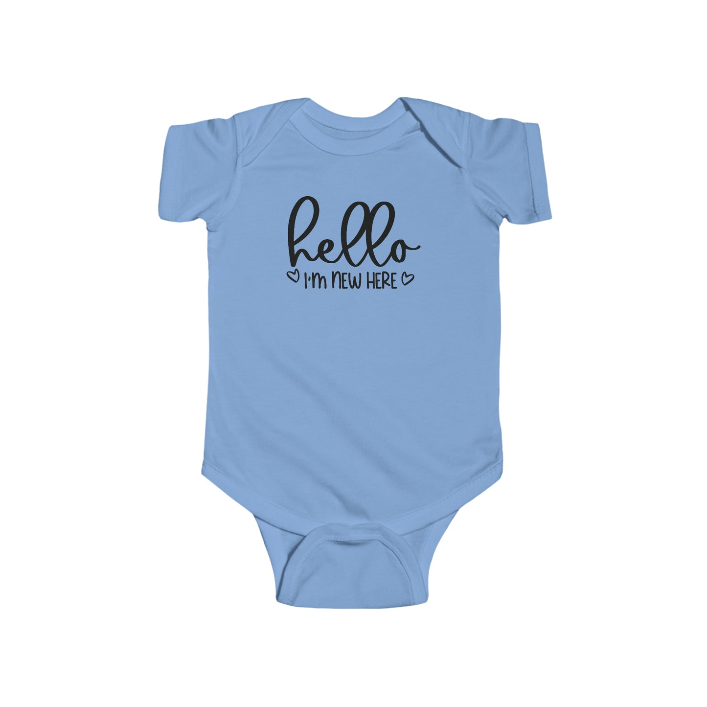 Hello Im New Here Infant Jersey Bodysuit Onesie