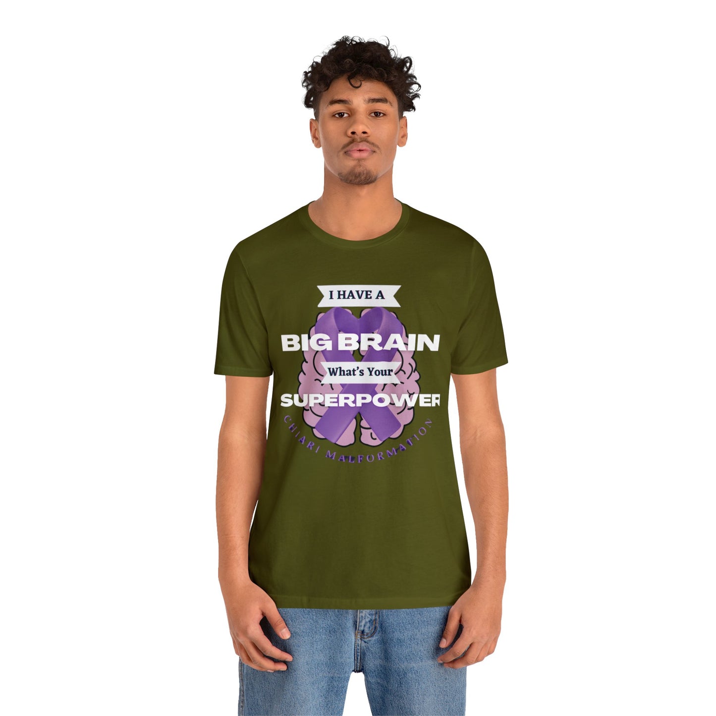 Big Brain whats your Superpower Unisex Jersey Tee