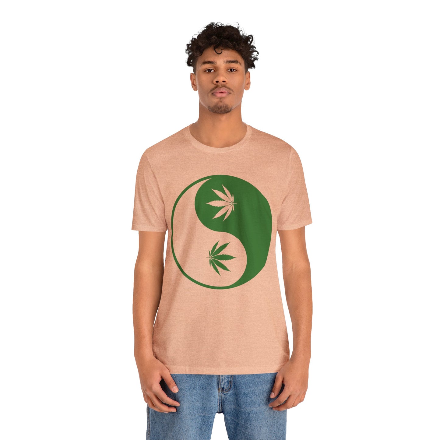 Yin Yang Cannibas Unisex Jersey Tee