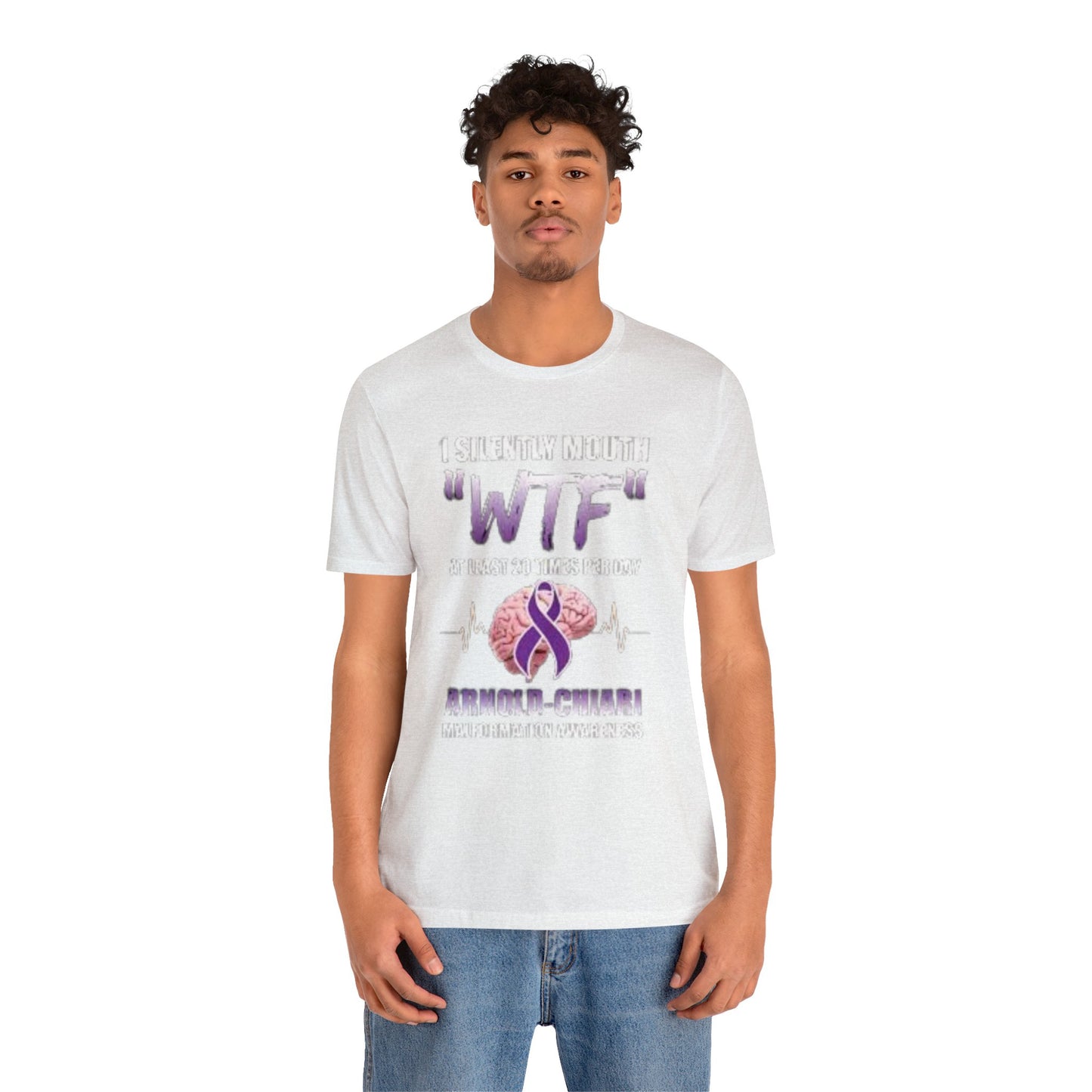 WTF at least 20 times a Day Unisex Jersey Tee