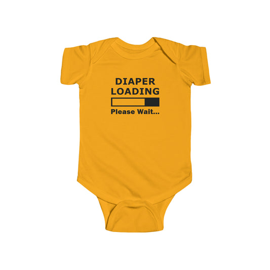 Diaper Loading Infant Jersey Bodysuit Onesie