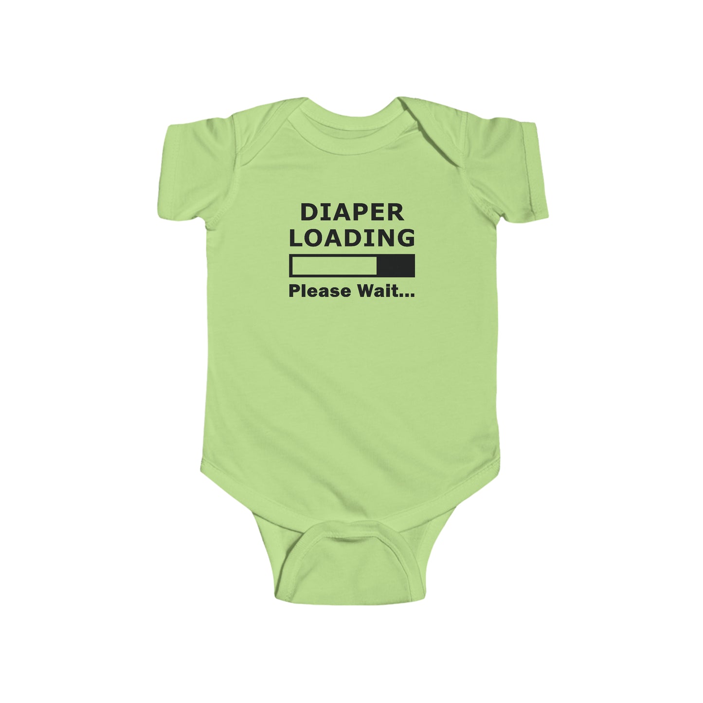 Diaper Loading Infant Jersey Bodysuit Onesie