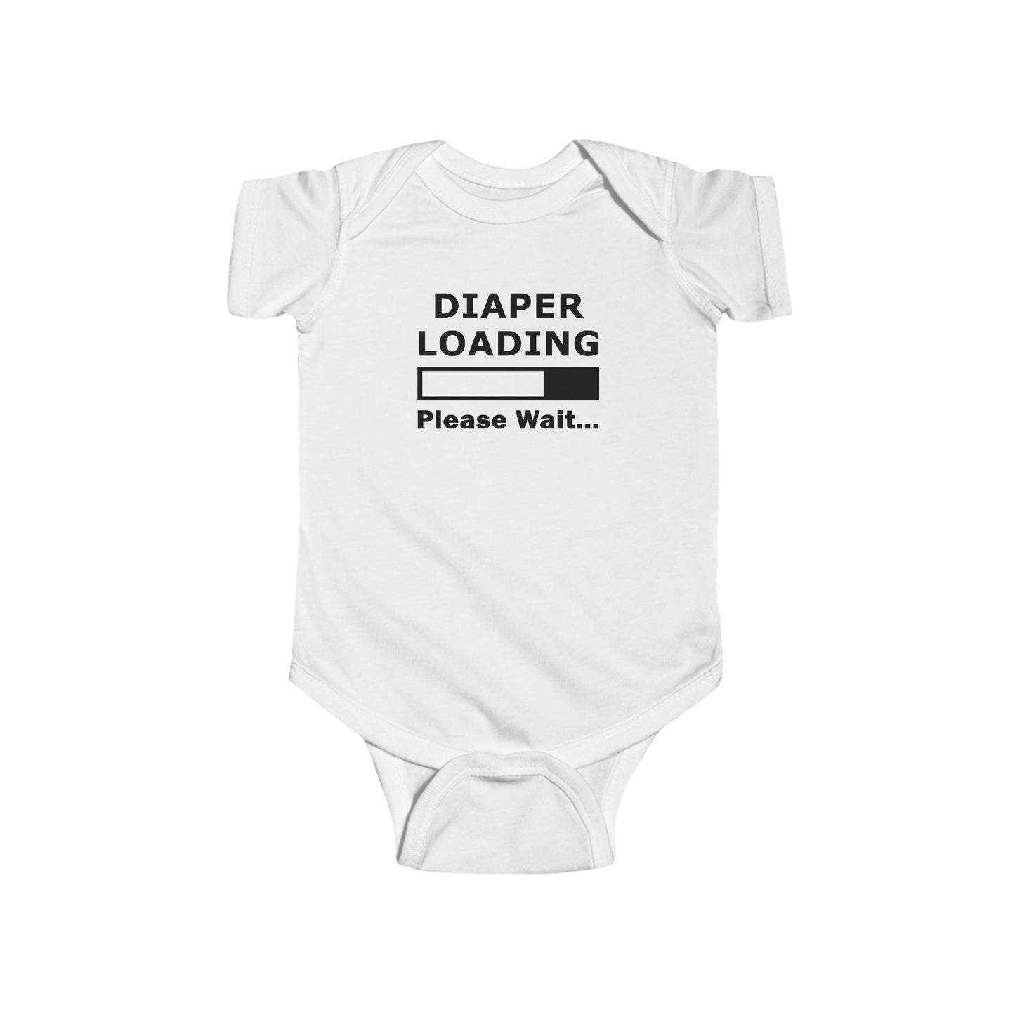 Diaper Loading Infant Jersey Bodysuit Onesie