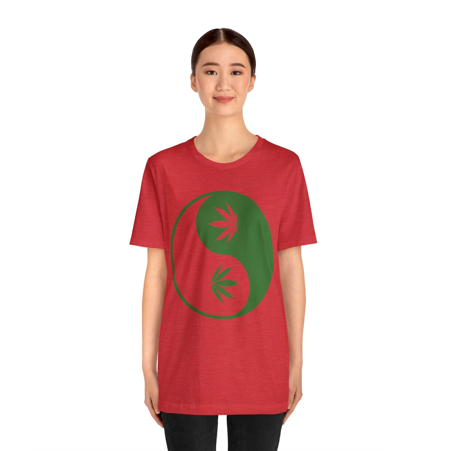 Yin Yang Cannibas Unisex Jersey Tee