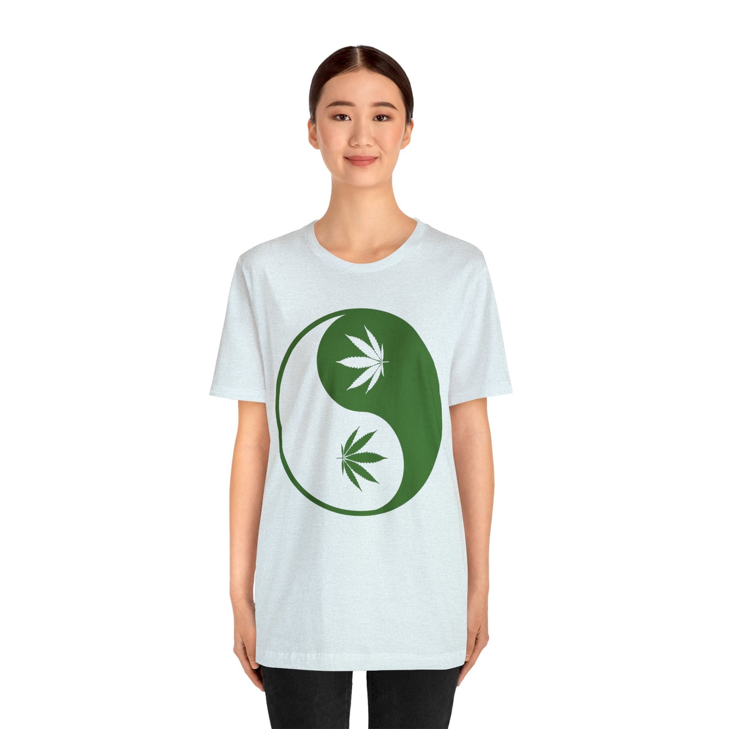 Yin Yang Cannibas Unisex Jersey Tee