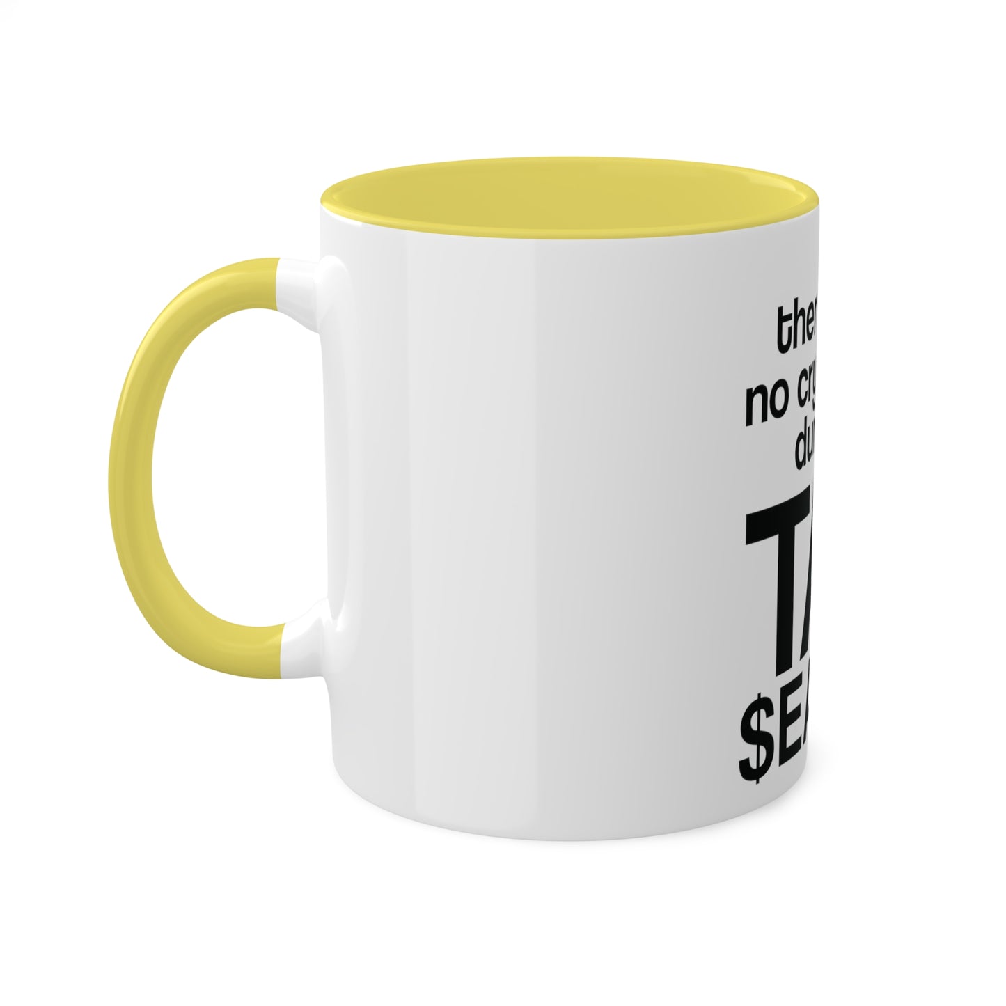 No Crying During Tax Season, Personalized Custom Mug