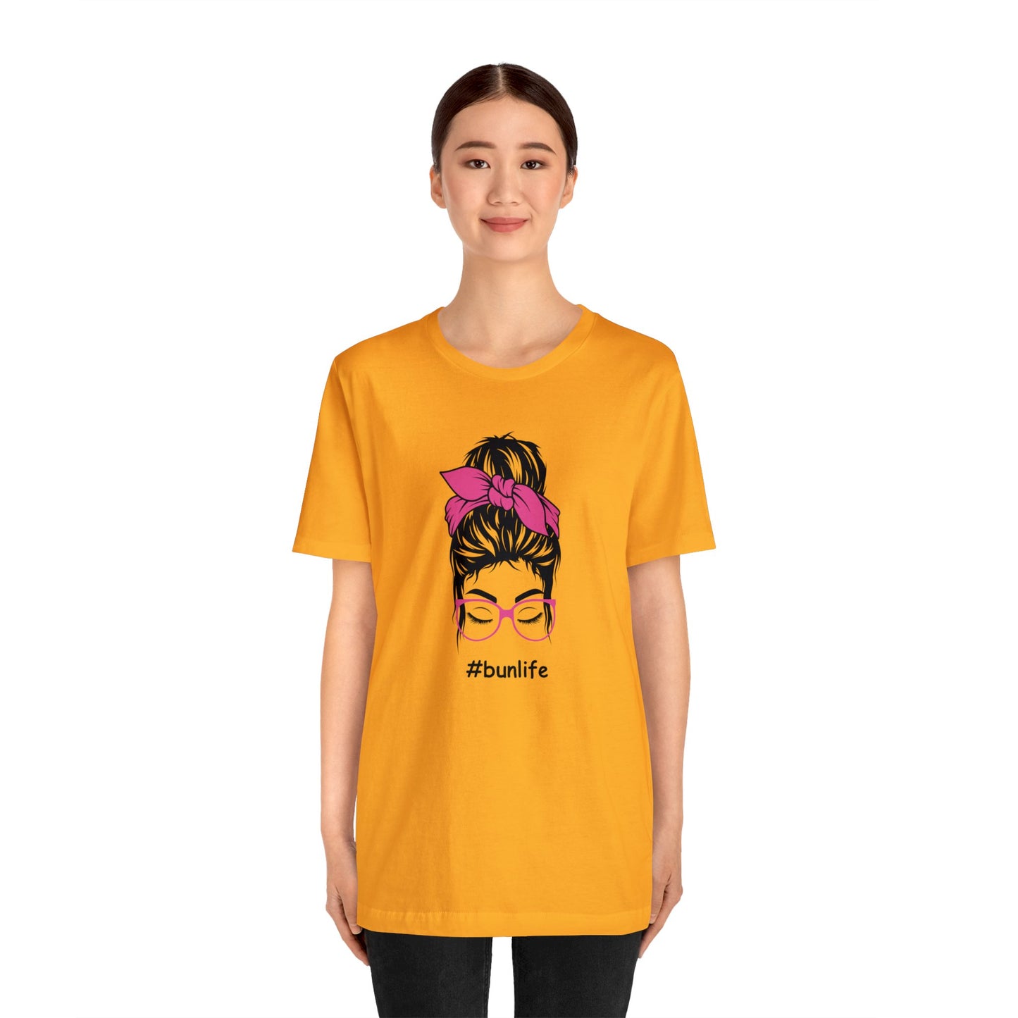 bunlife w/glasses Unisex Jersey Tee