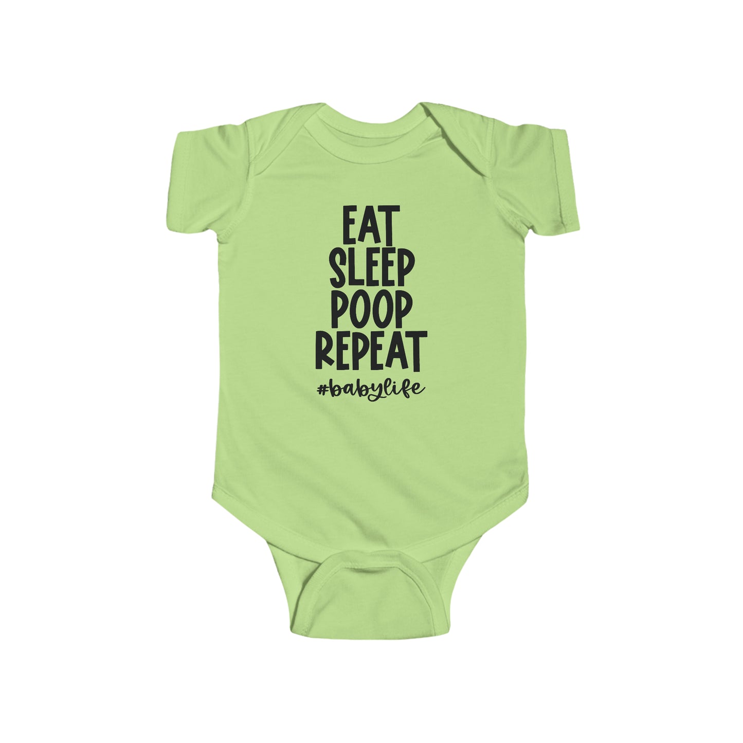 Eat Sleep Poop Repeat Infant Jersey Bodysuit Onesie