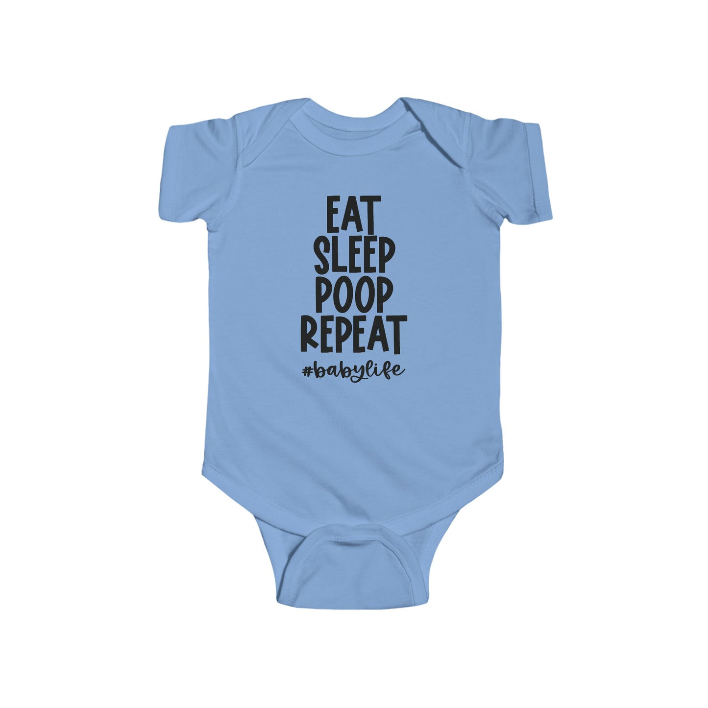 Eat Sleep Poop Repeat Infant Jersey Bodysuit Onesie