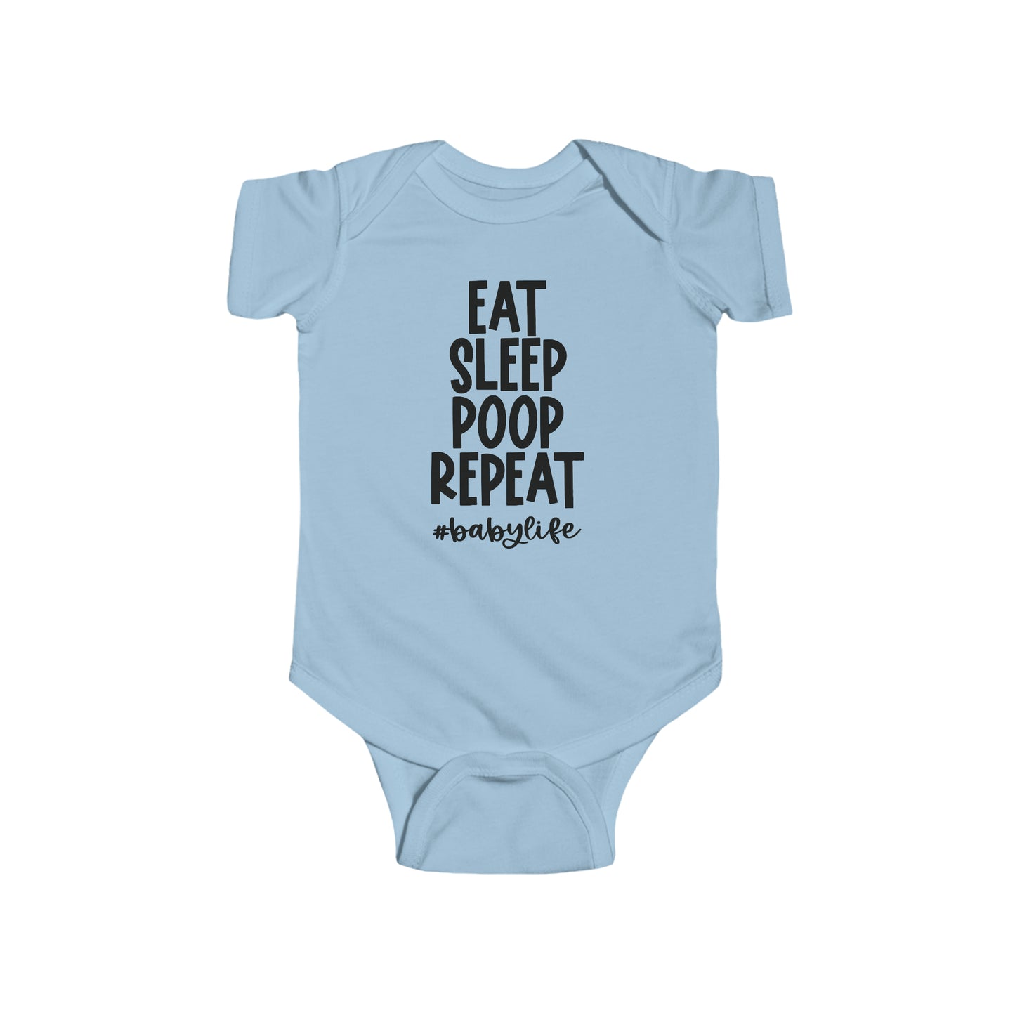 Eat Sleep Poop Repeat Infant Jersey Bodysuit Onesie