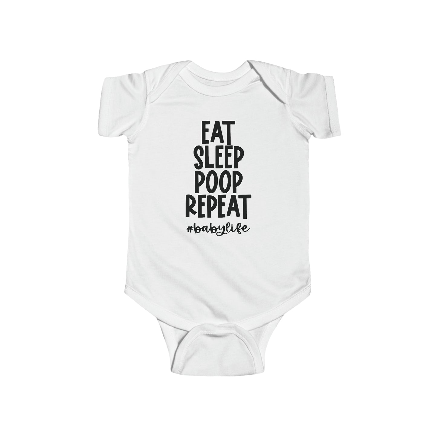 Eat Sleep Poop Repeat Infant Jersey Bodysuit Onesie