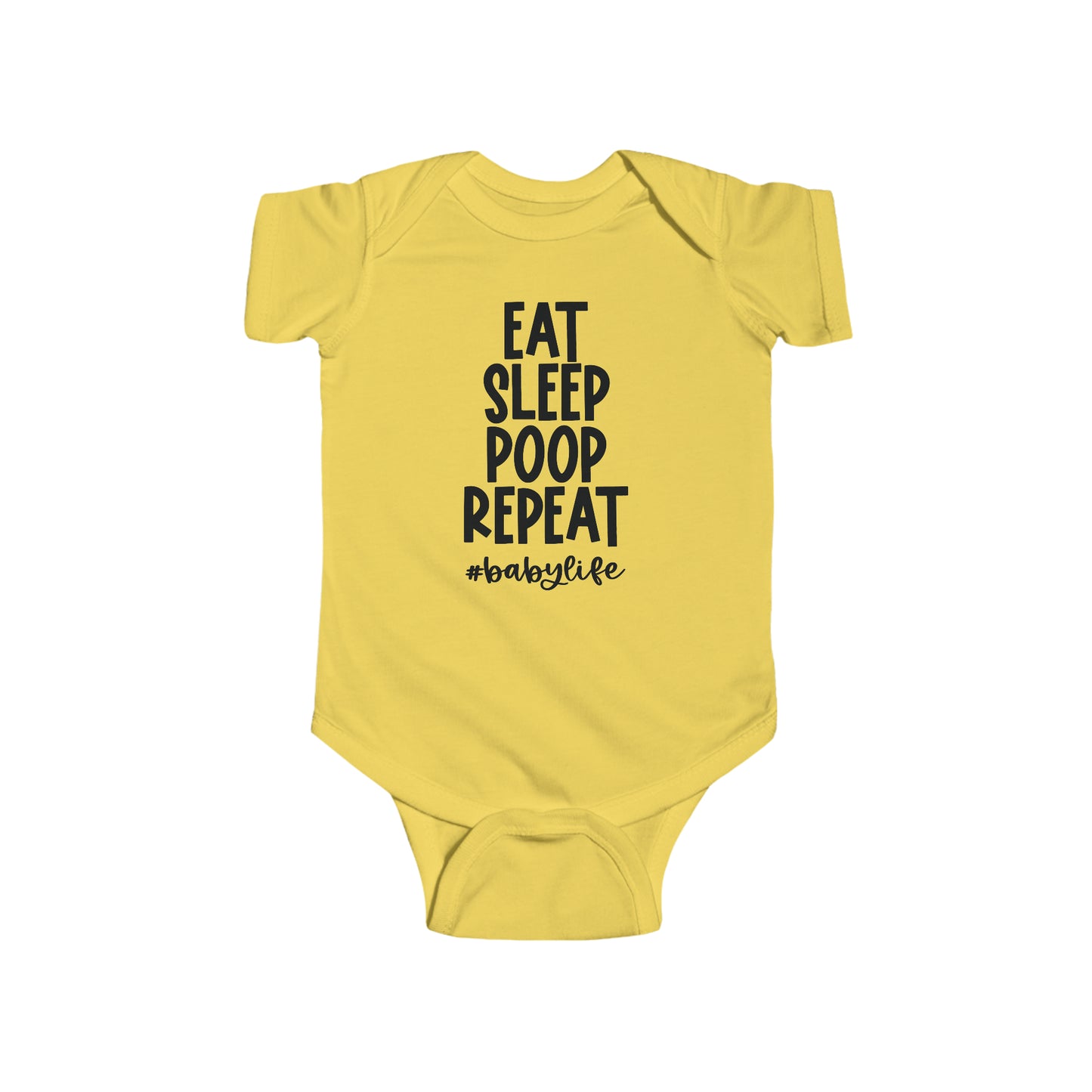 Eat Sleep Poop Repeat Infant Jersey Bodysuit Onesie