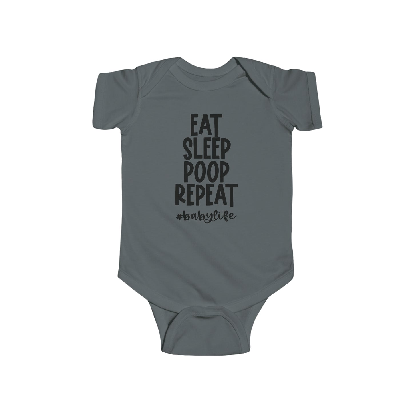 Eat Sleep Poop Repeat Infant Jersey Bodysuit Onesie