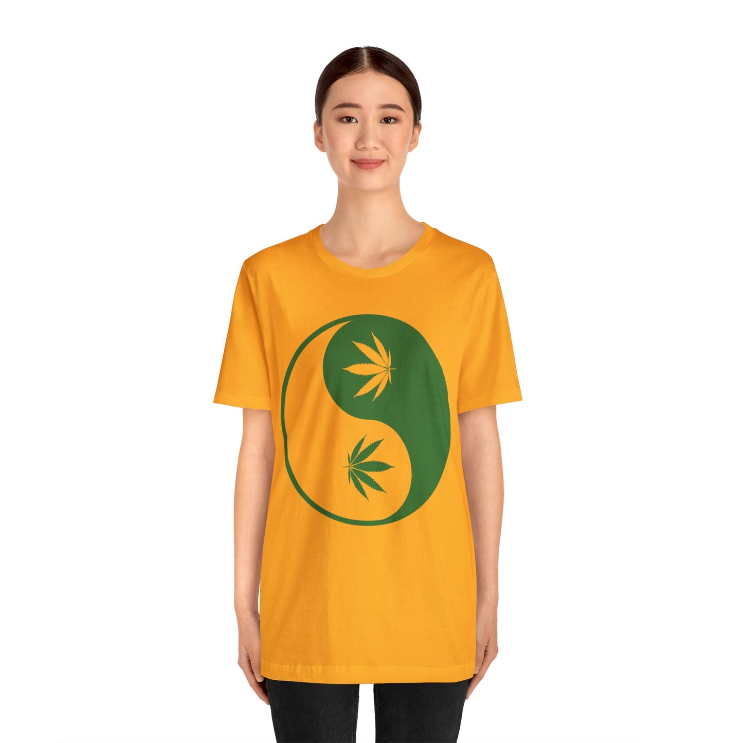 Yin Yang Cannibas Unisex Jersey Tee