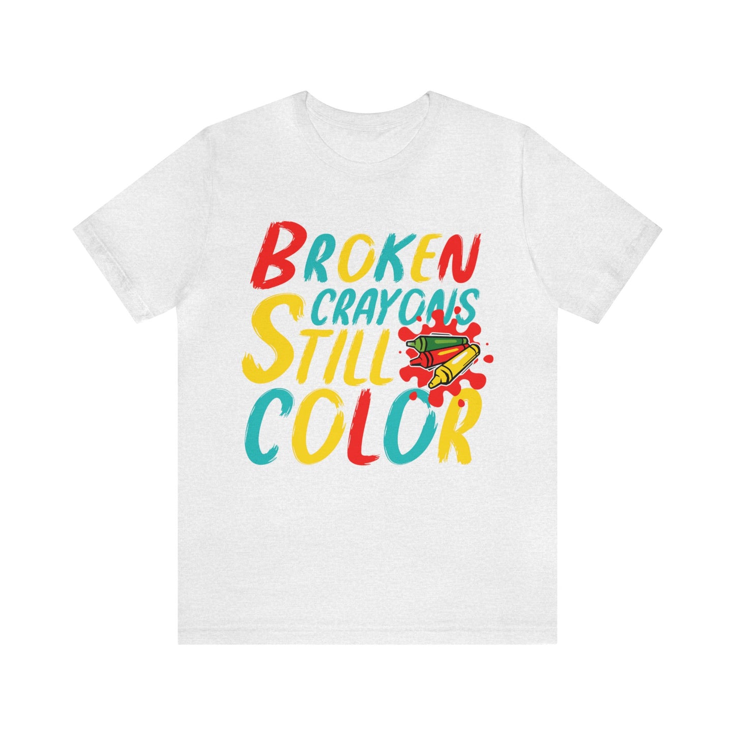 Broken Crayons still Color Unisex Jersey Tee