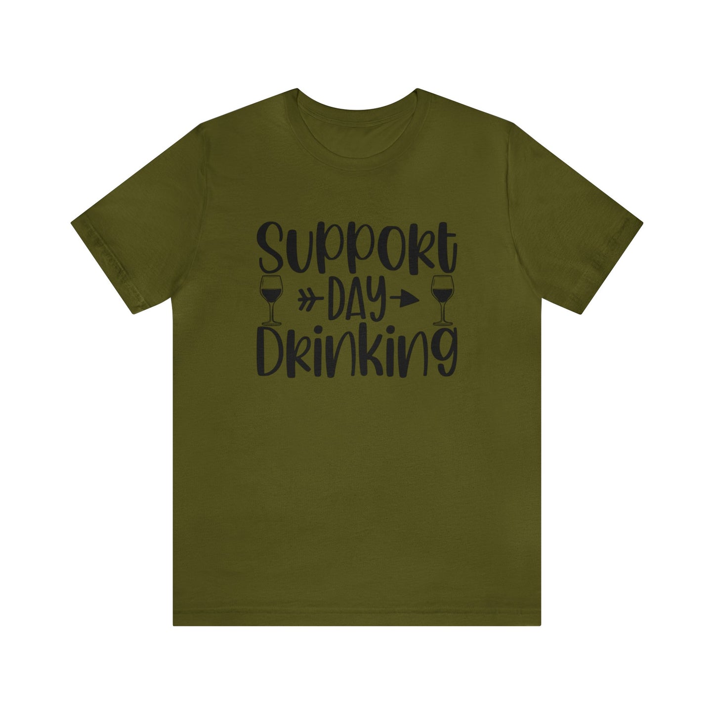 Support Day Drinking Unisex Jersey Tee