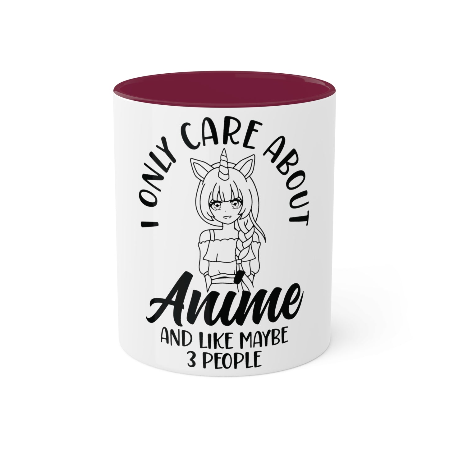 I only care about Anime, Custom Personalized Mug