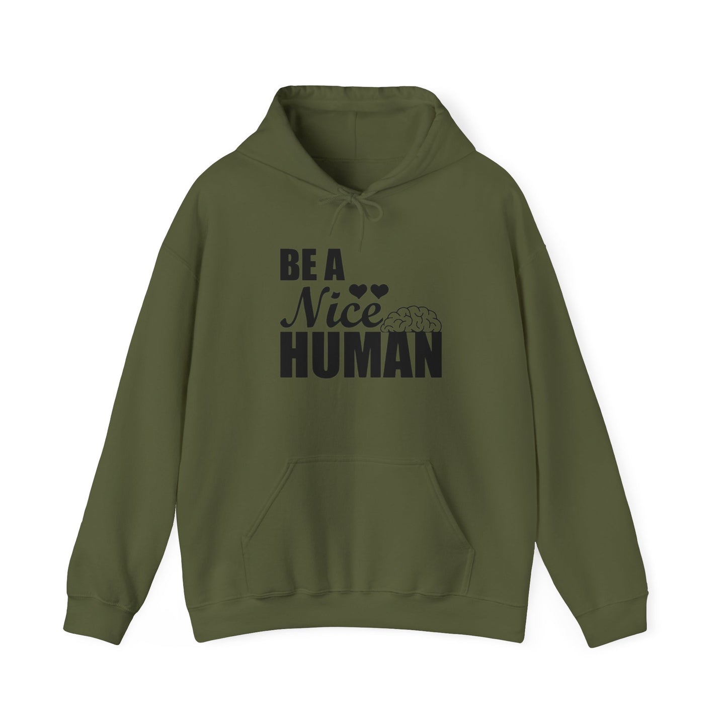 Be A Nice Human Unisex Pullover Hoodie Blend™ Sweatshirt