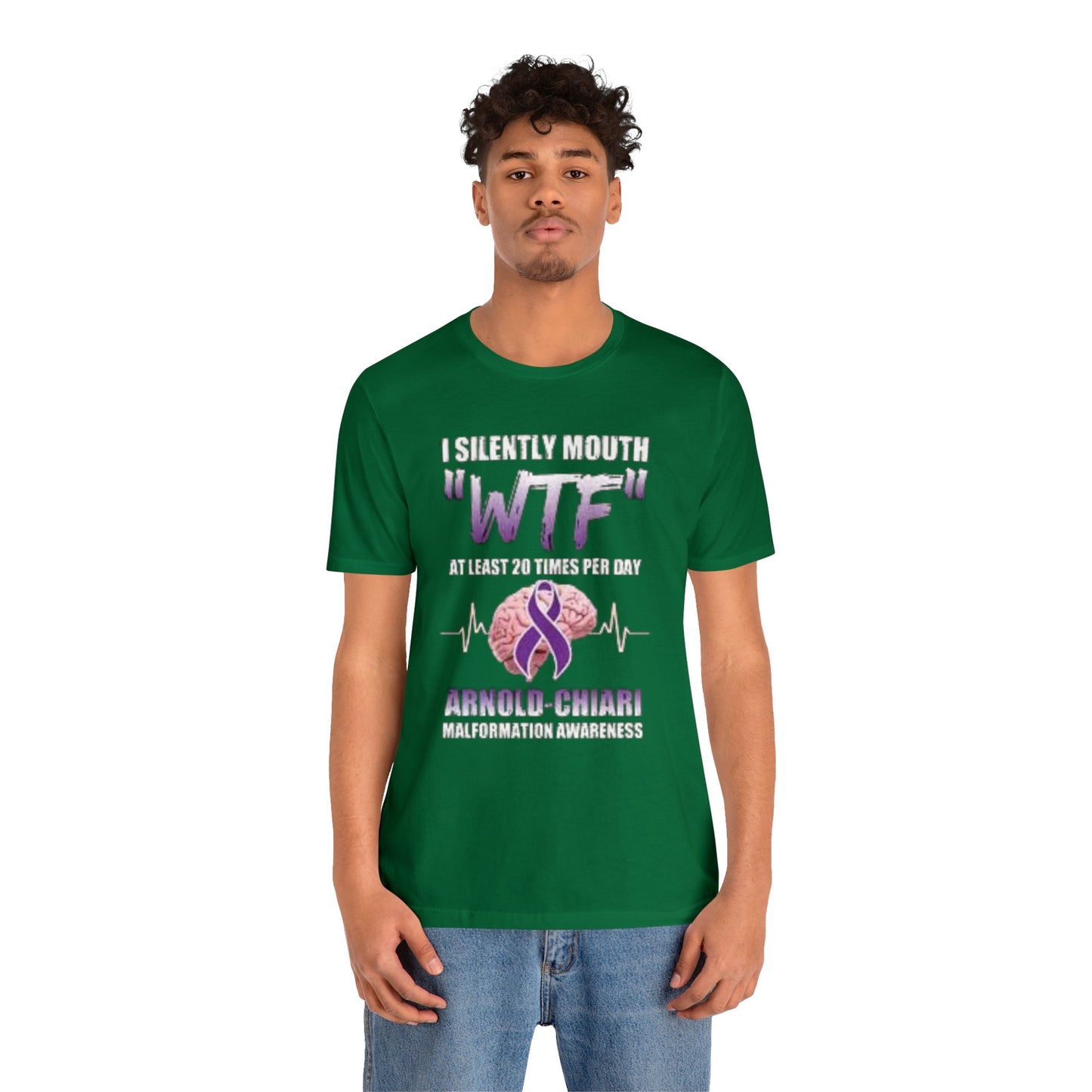 WTF at least 20 times a Day Unisex Jersey Tee