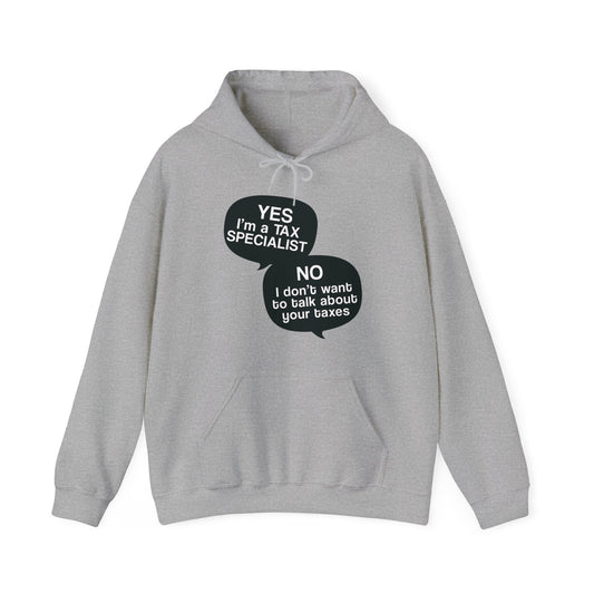 Tax Specialist Talk Bubbles Unisex Pullover Hoodie Blend™ Sweatshirt