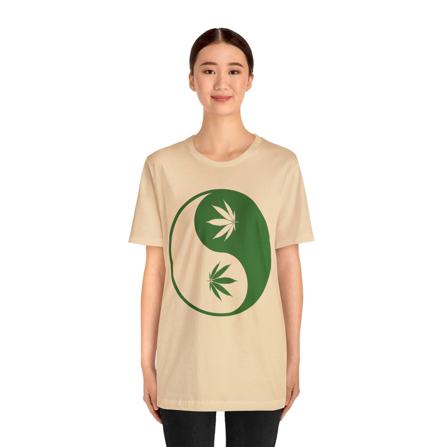 Yin Yang Cannibas Unisex Jersey Tee