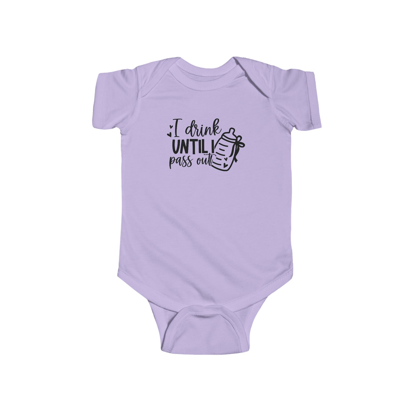 Drink Until I Pass Out Infant Jersey Bodysuit Onesie