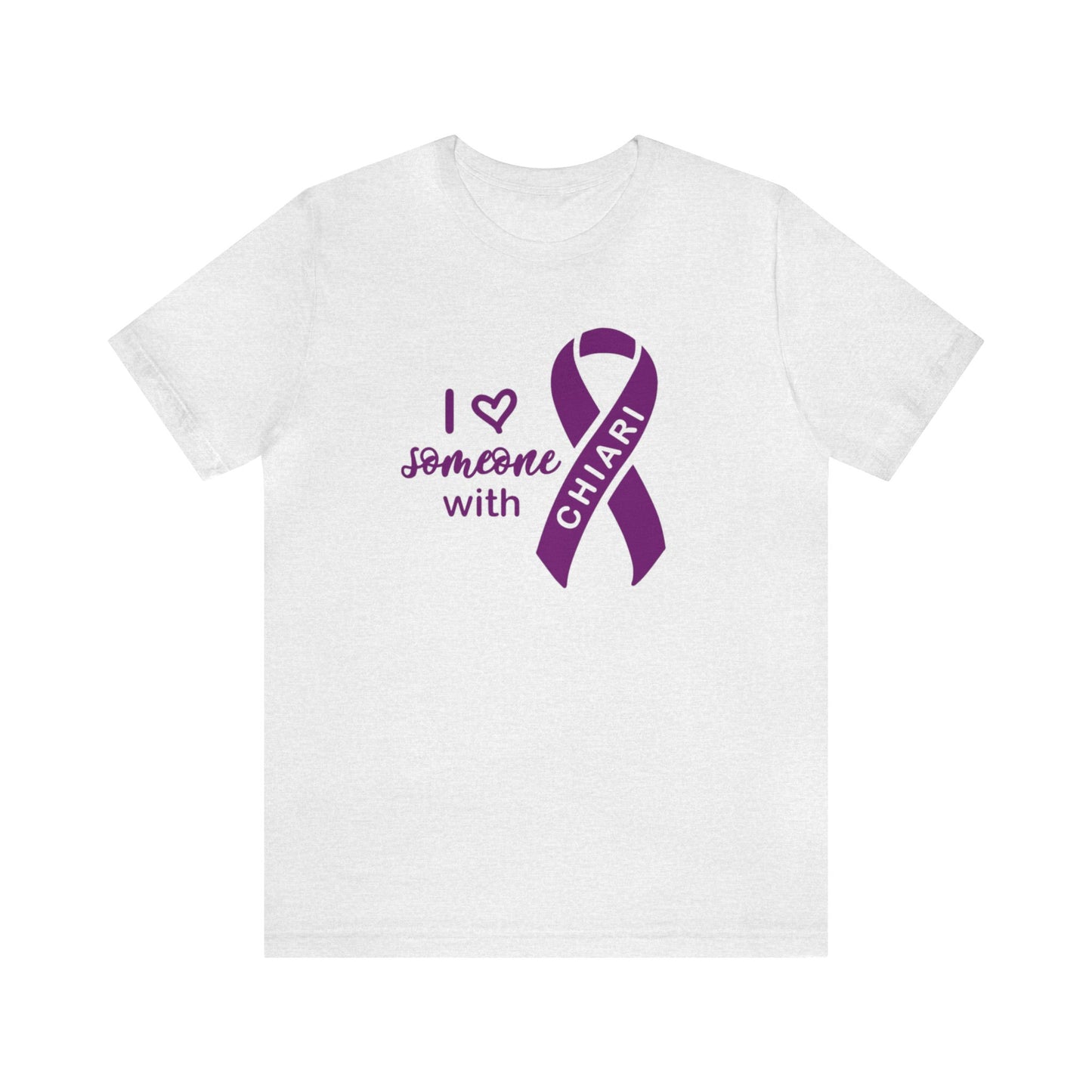 I love someone w/Chiari Unisex Jersey Tee