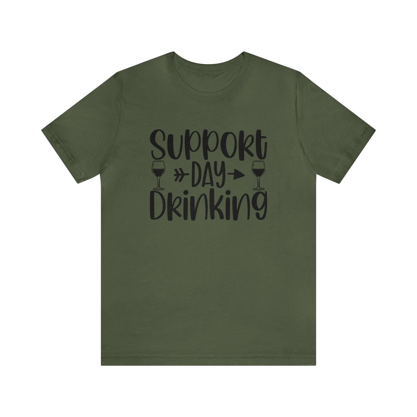 Support Day Drinking Unisex Jersey Tee