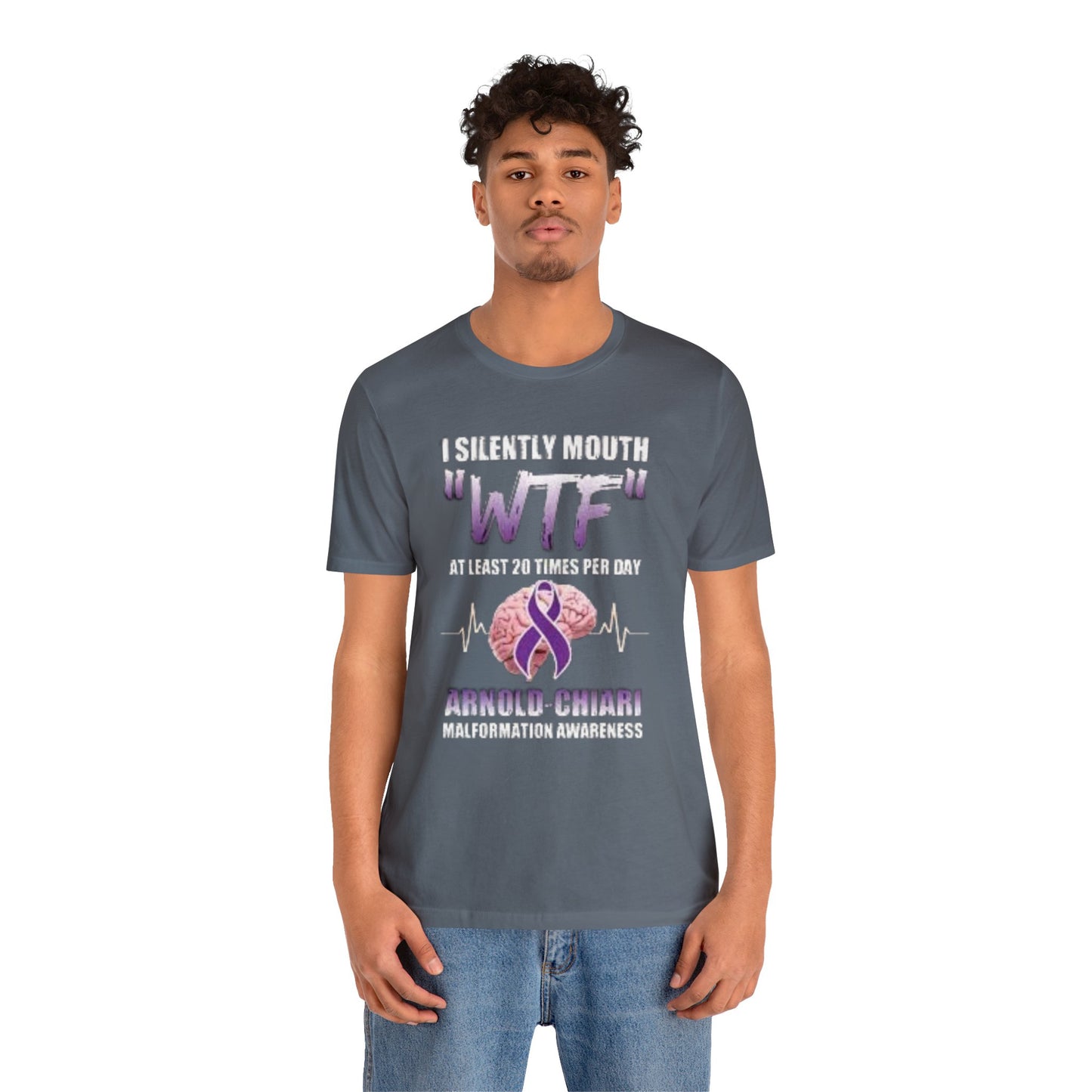 WTF at least 20 times a Day Unisex Jersey Tee