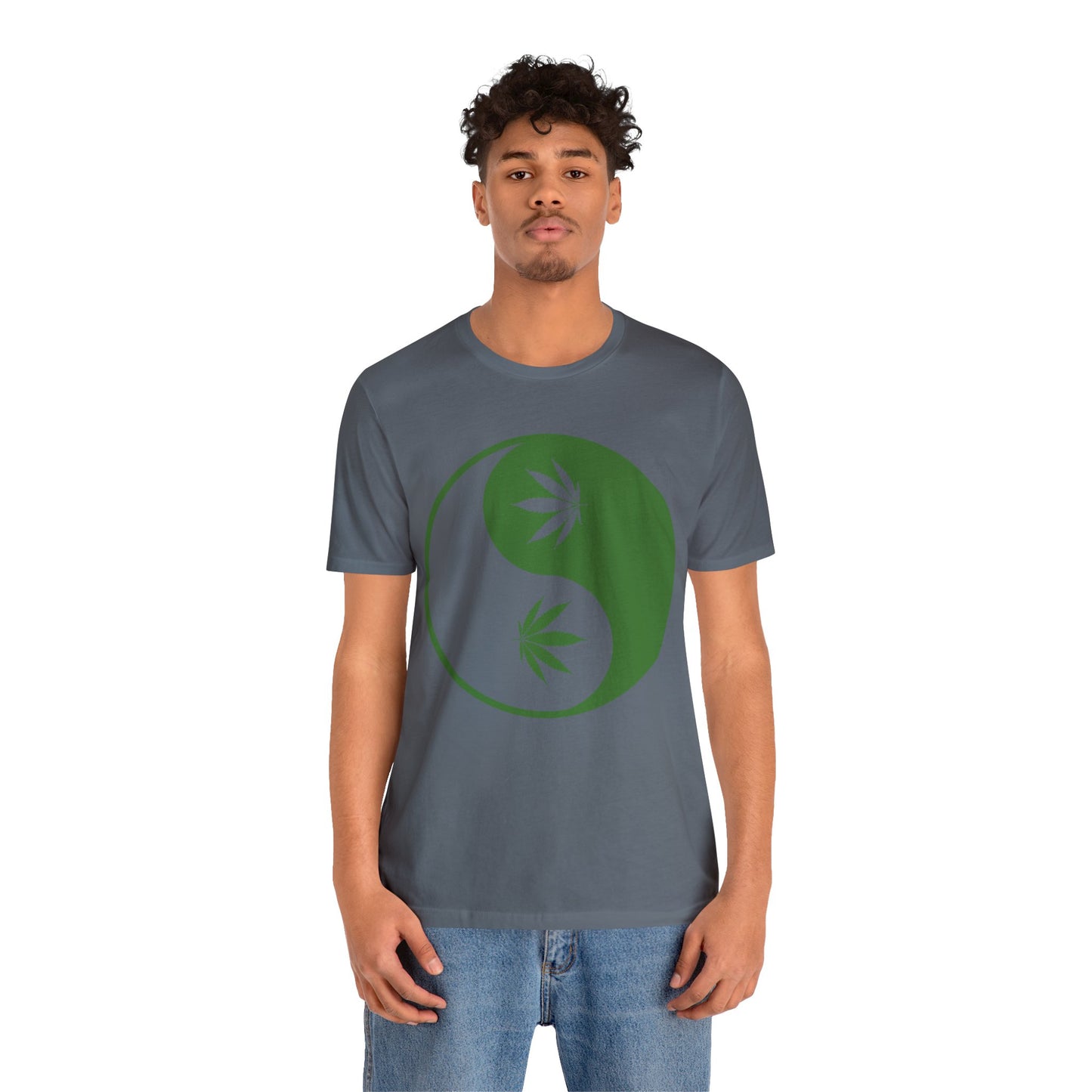 Yin Yang Cannibas Unisex Jersey Tee