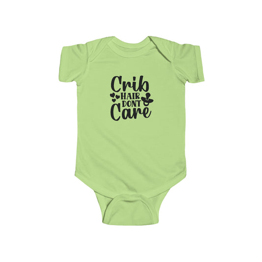 Crib Hair Dont Care Infant Jersey Bodysuit Onesie