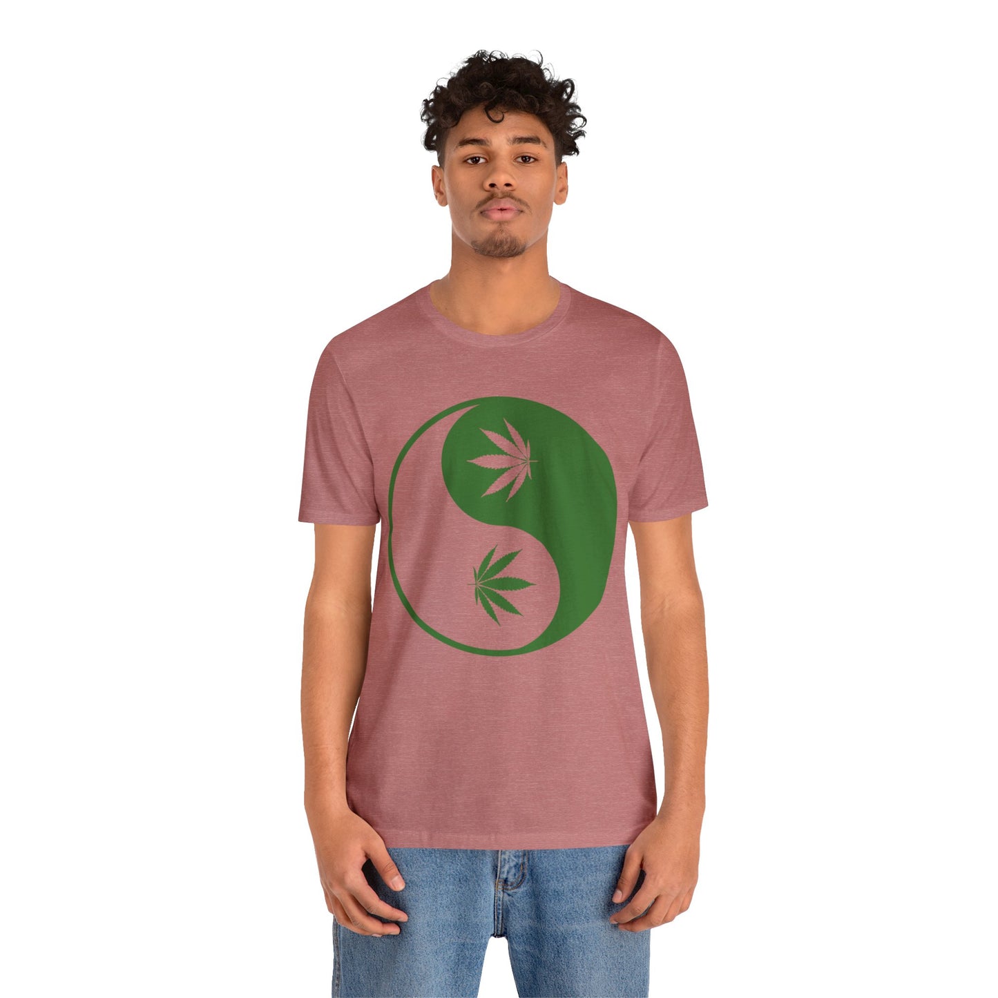 Yin Yang Cannibas Unisex Jersey Tee