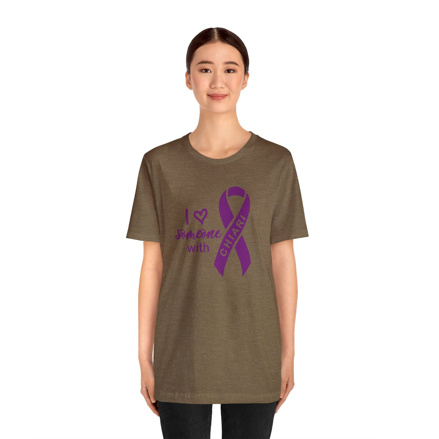 I love someone w/Chiari Unisex Jersey Tee