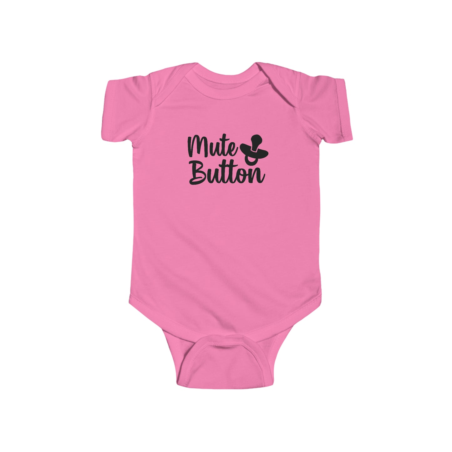 Mute Button Infant Jersey Bodysuit Onesie