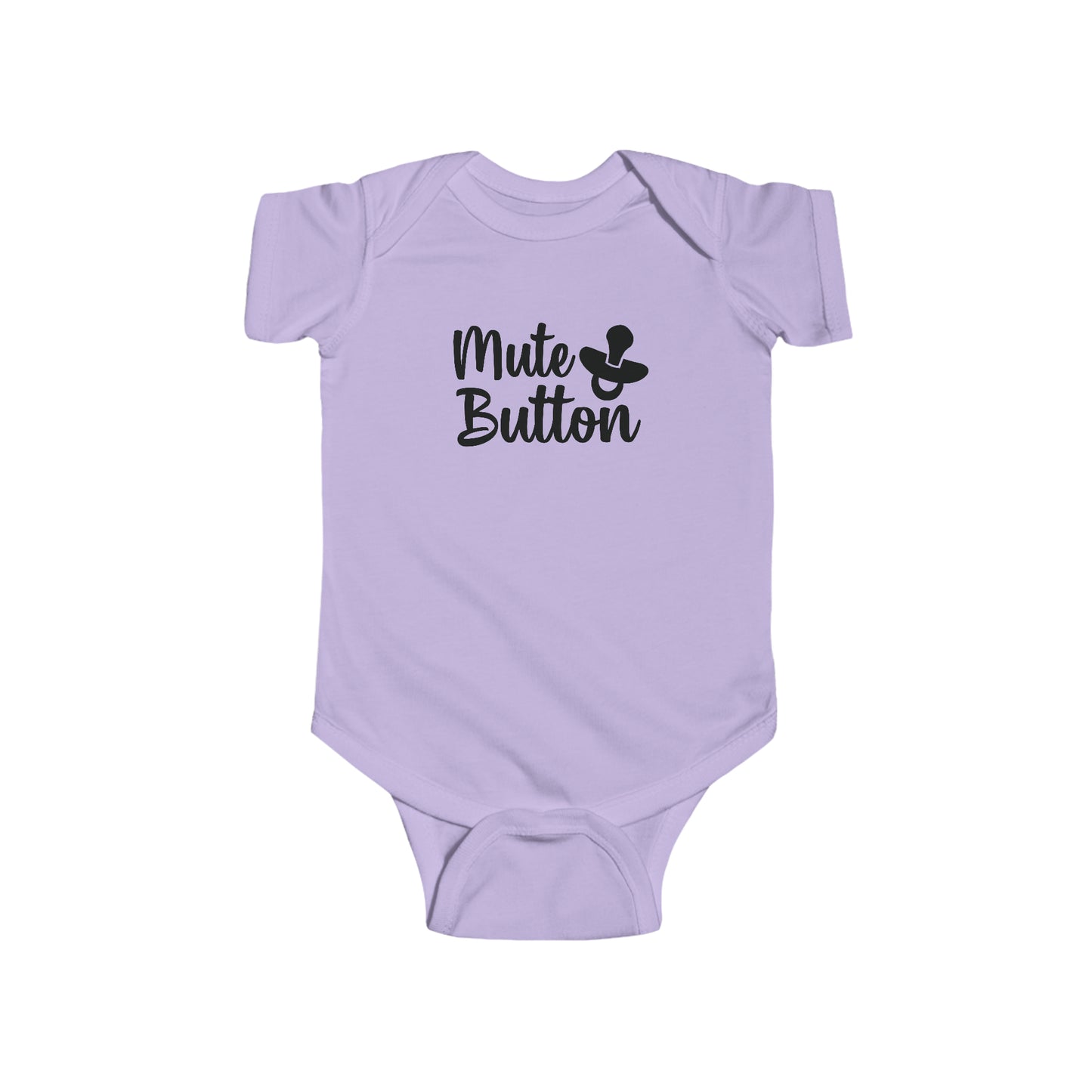 Mute Button Infant Jersey Bodysuit Onesie