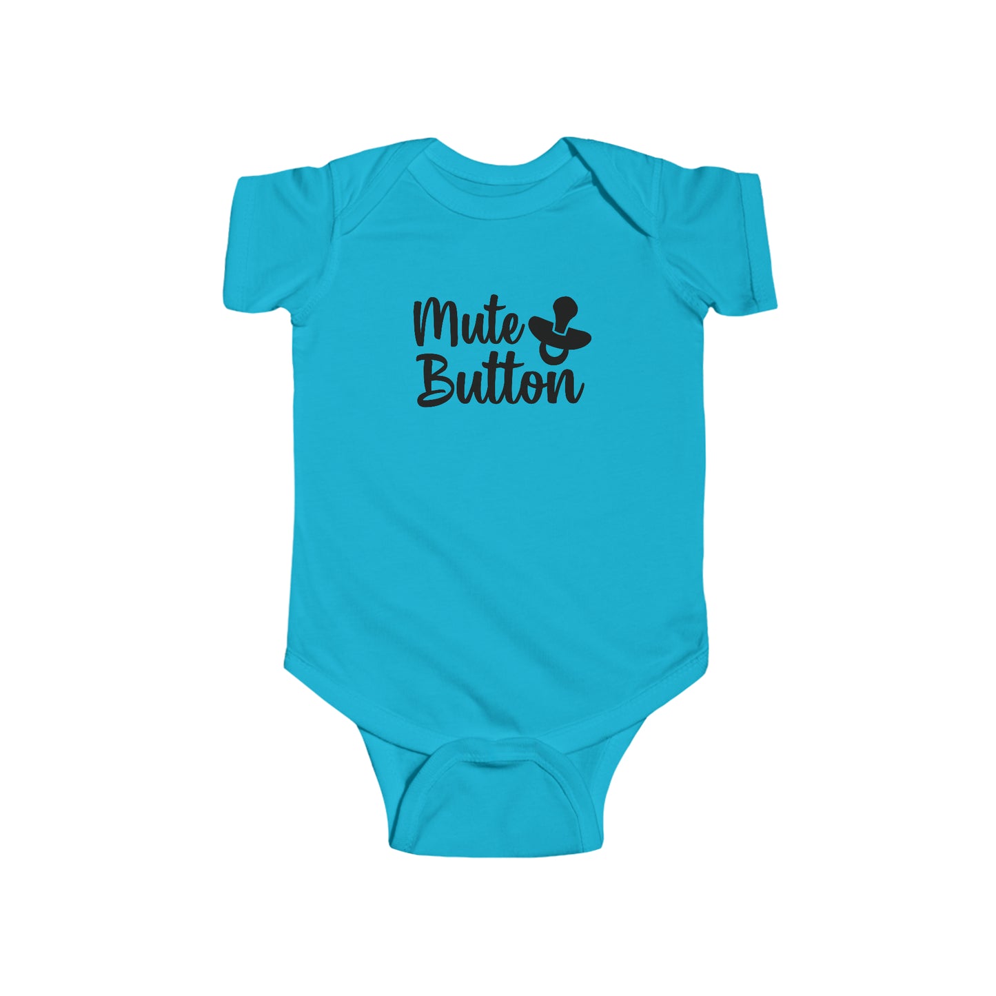 Mute Button Infant Jersey Bodysuit Onesie