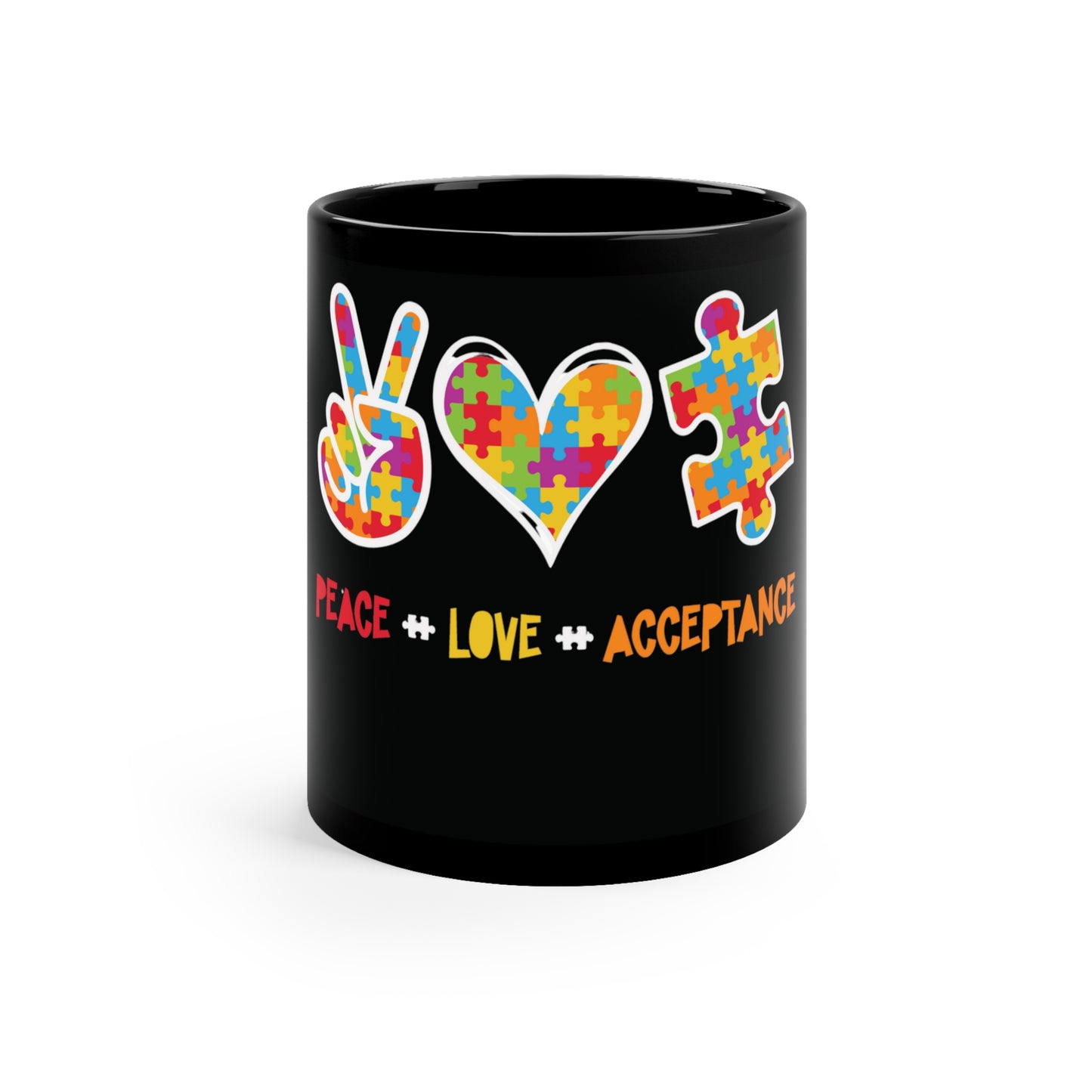 Peace Love Acceptance Custom Mug