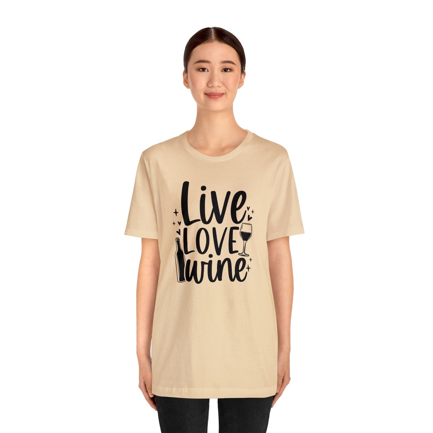 Live Love Wine Unisex Jersey Tee