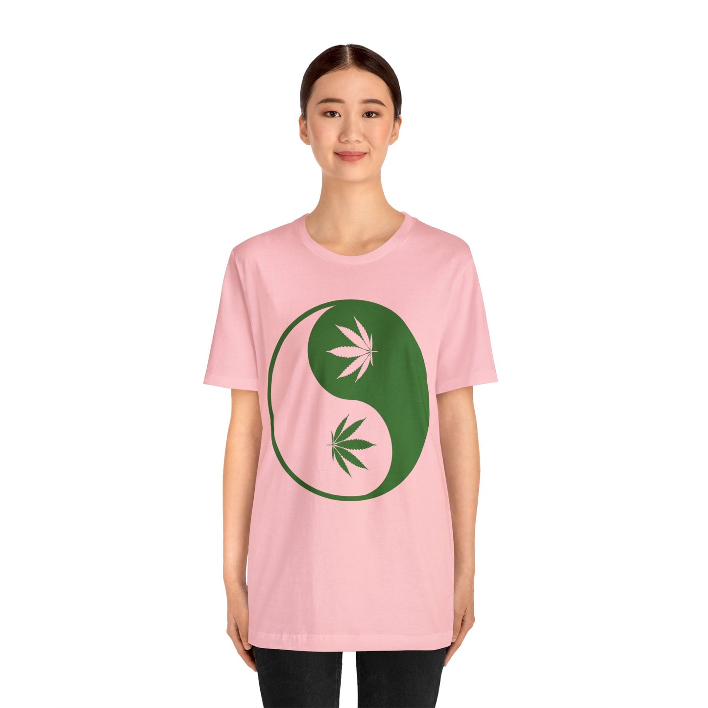 Yin Yang Cannibas Unisex Jersey Tee