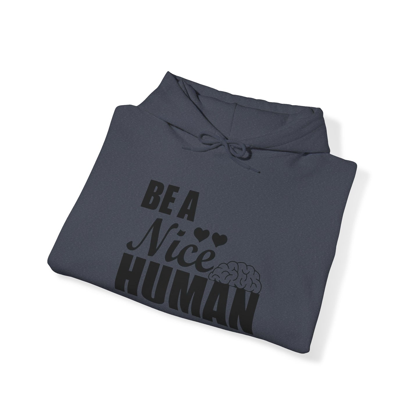 Be A Nice Human Unisex Pullover Hoodie Blend™ Sweatshirt