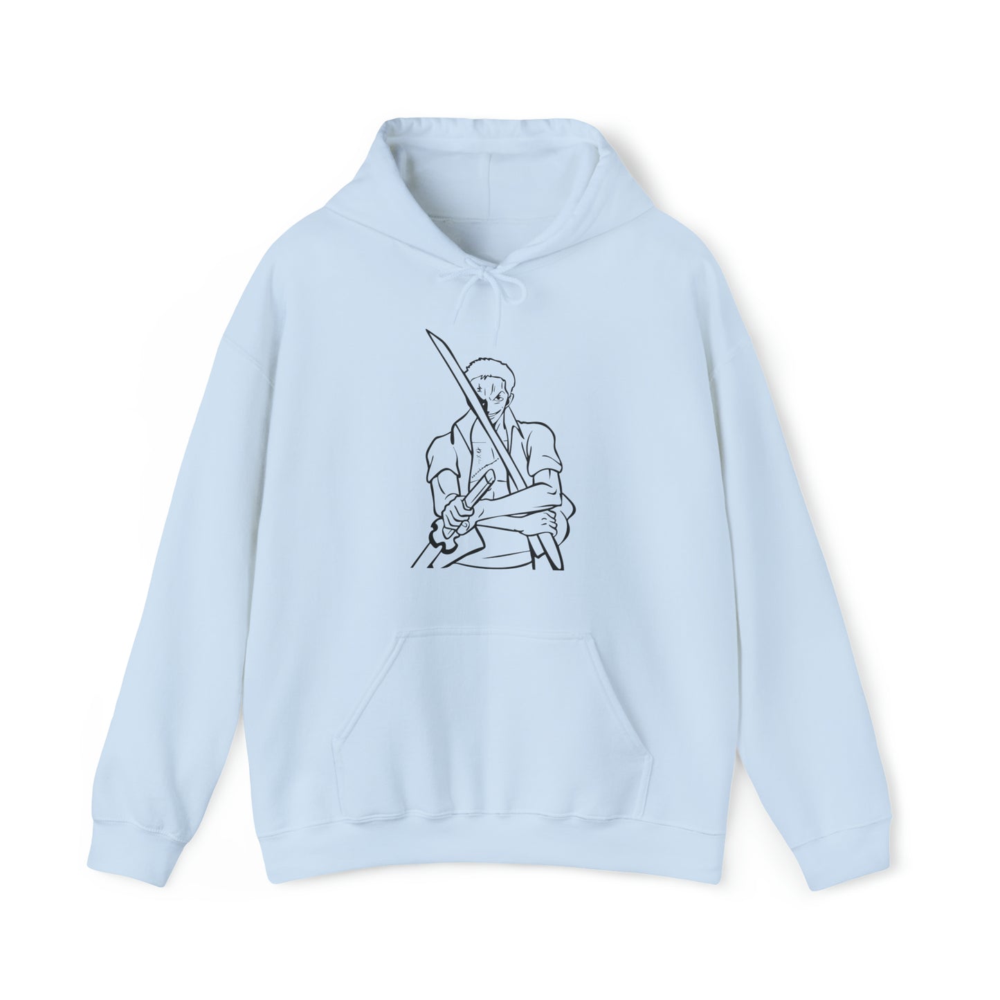 Zoro Sword Anime Unisex Blend™ Hooded Sweatshirt