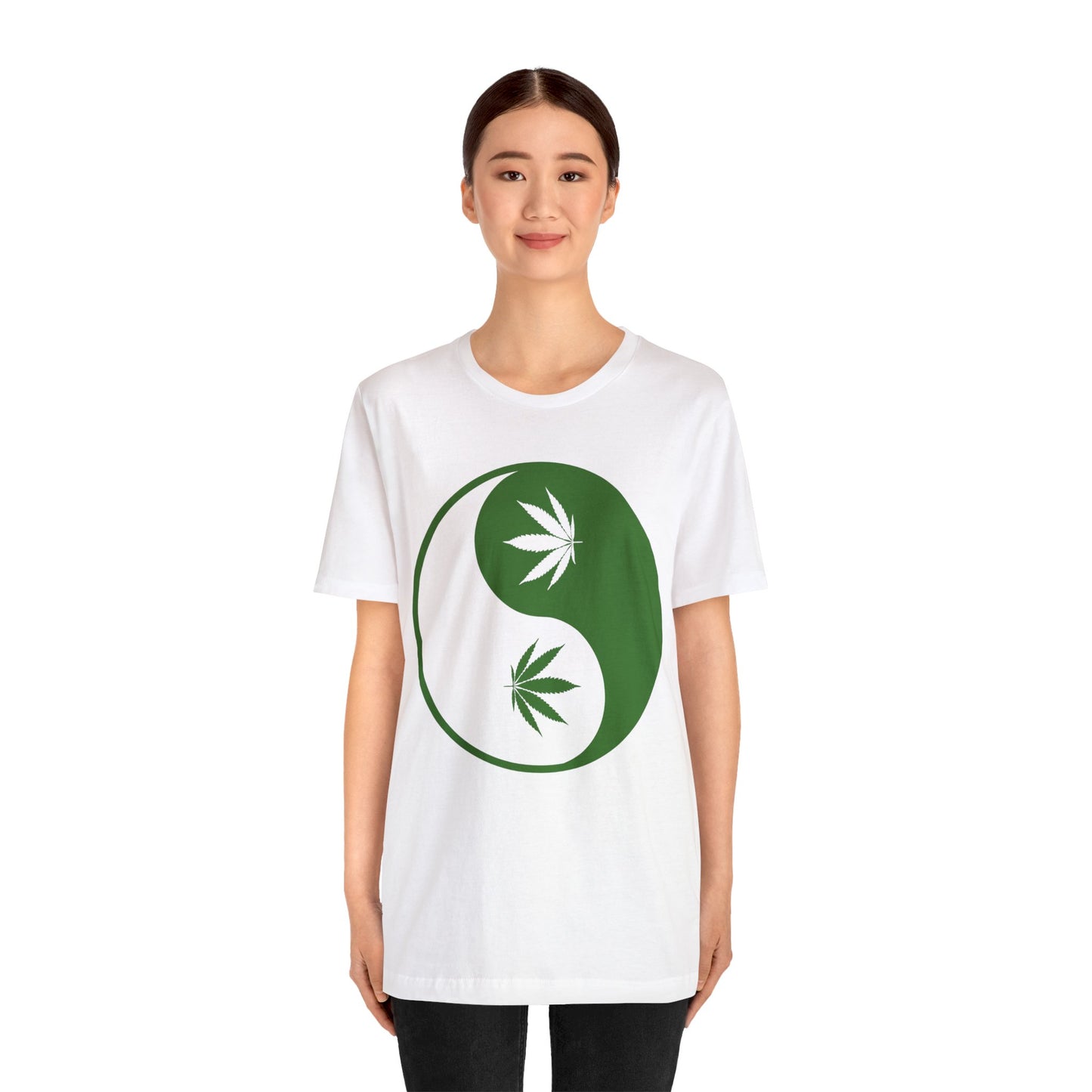 Yin Yang Cannibas Unisex Jersey Tee