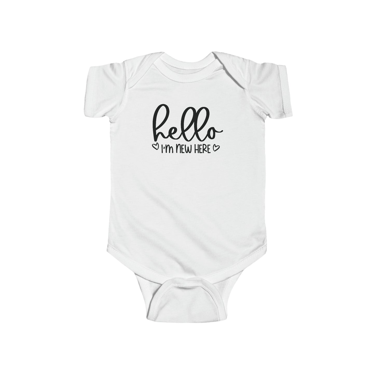 Hello Im New Here Infant Jersey Bodysuit Onesie