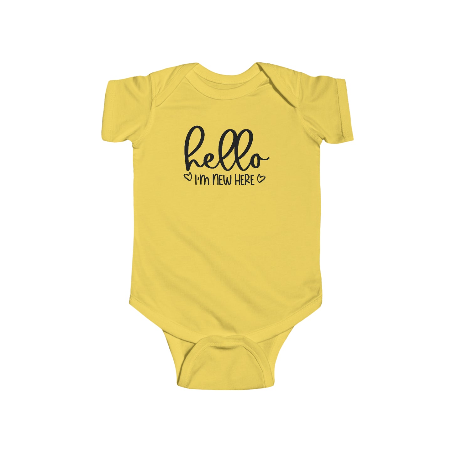 Hello Im New Here Infant Jersey Bodysuit Onesie