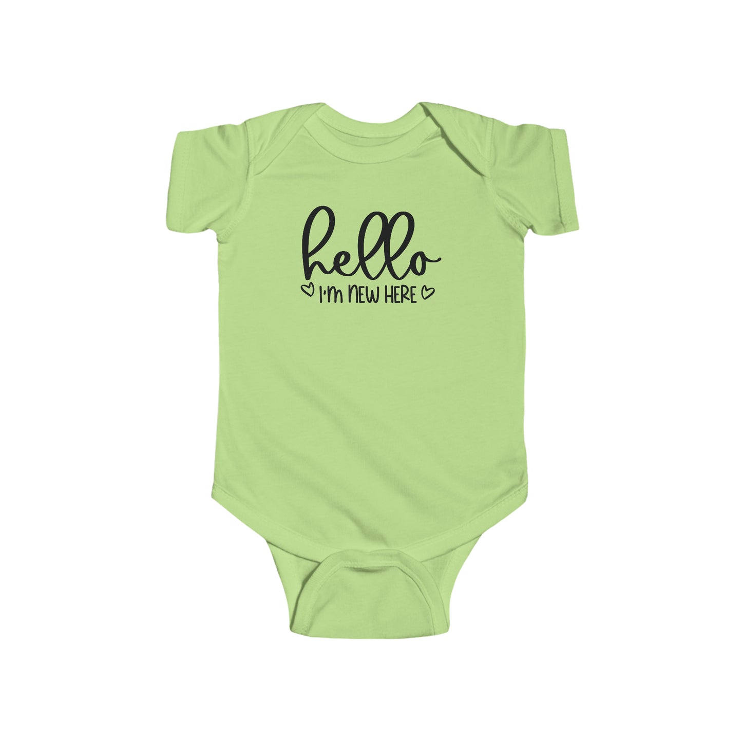 Hello Im New Here Infant Jersey Bodysuit Onesie