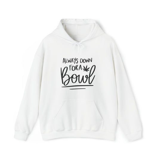 Always Down for a Bowl Unisex Pullover Hoodie Blend™ Sweatshirt