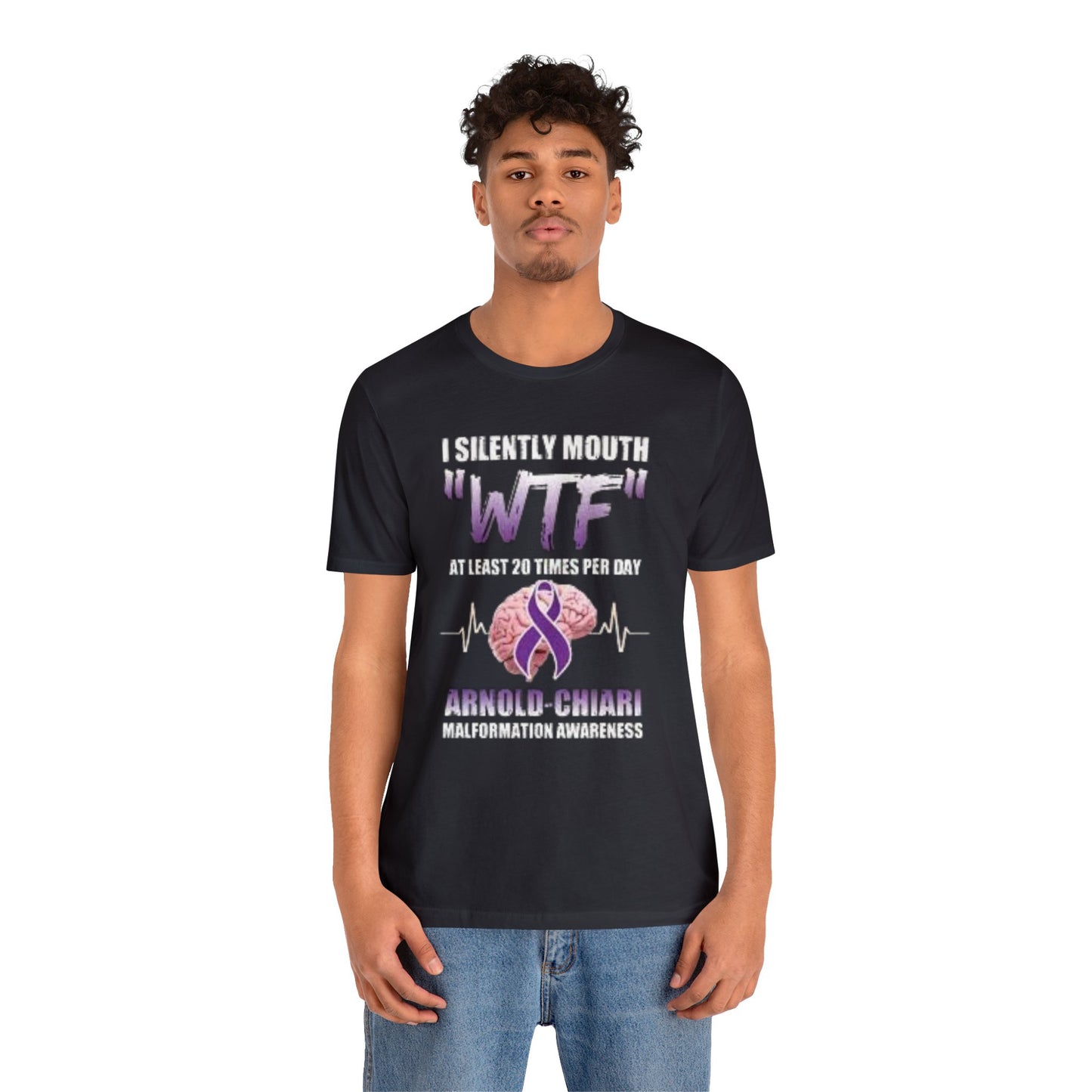 WTF at least 20 times a Day Unisex Jersey Tee