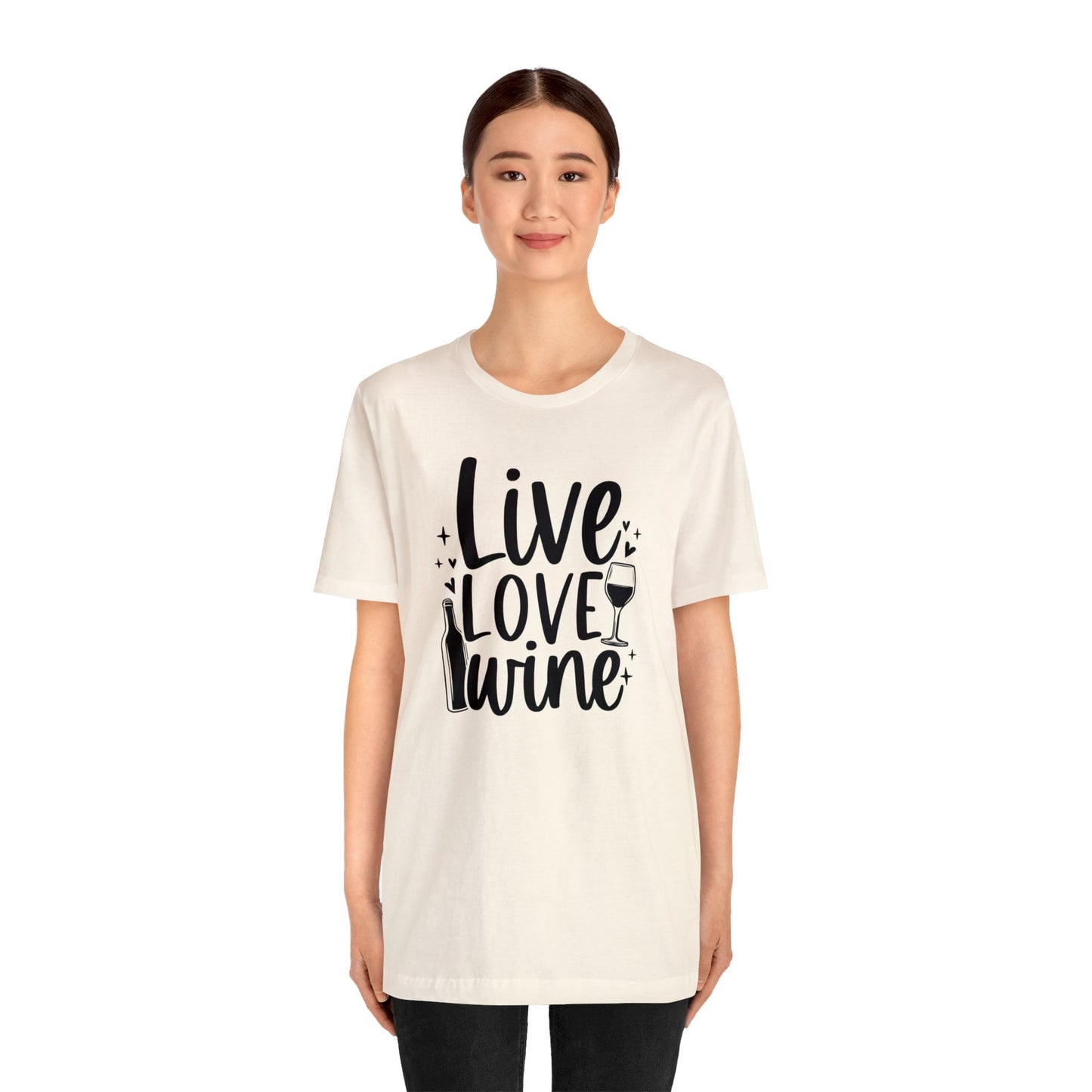 Live Love Wine Unisex Jersey Tee