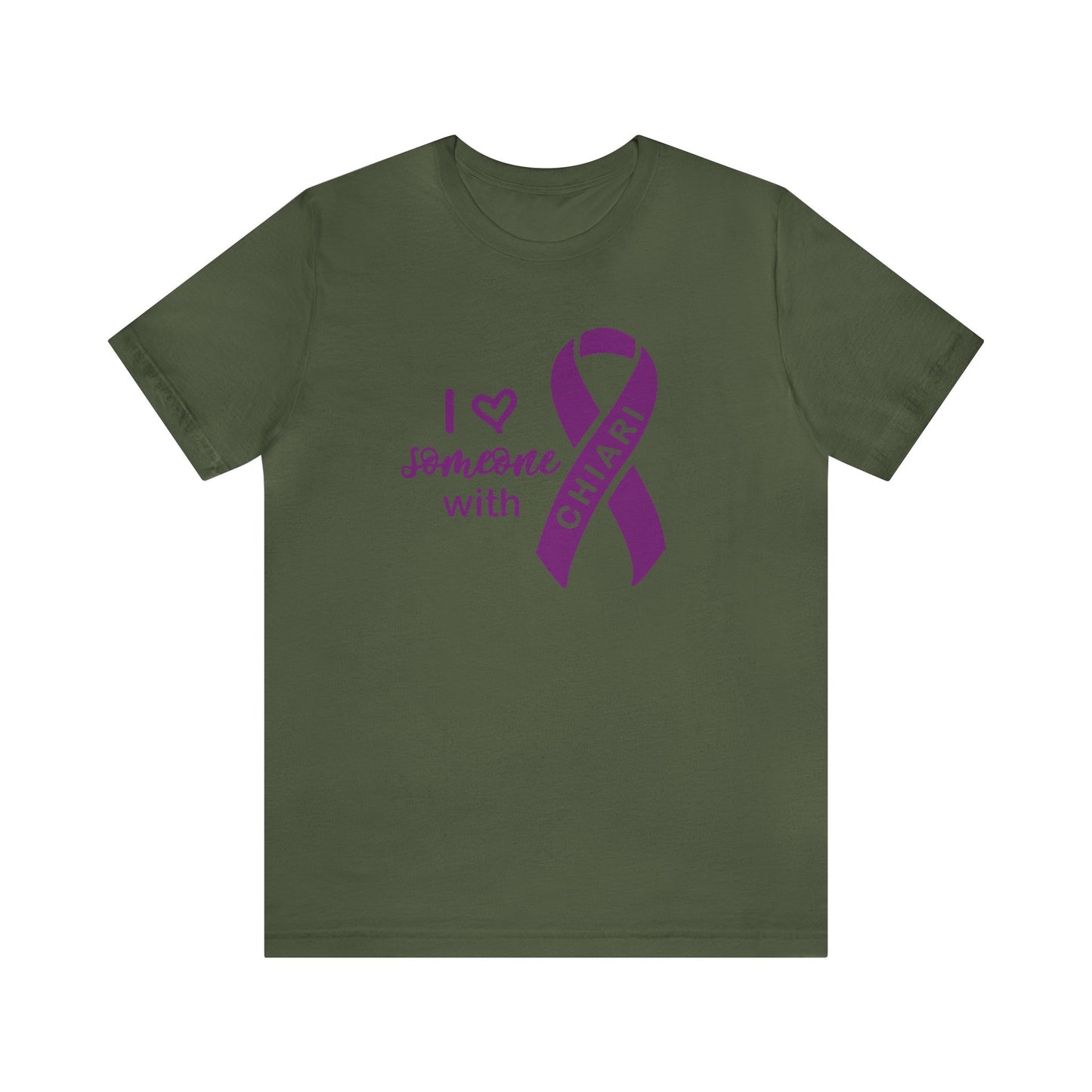 I love someone w/Chiari Unisex Jersey Tee