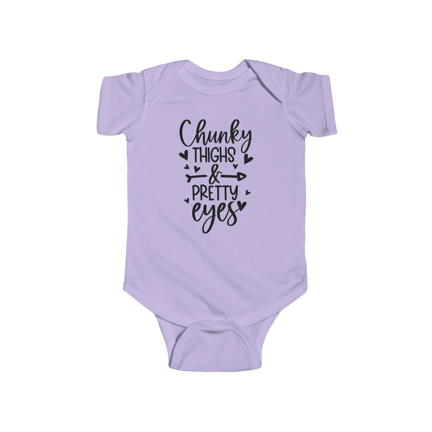 Chunky Thighs & Pretty Eyes Infant Jersey Bodysuit Onesie